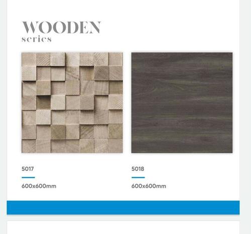 Leather Floor Tiles - Ceramic, 600 X 600 mm | Acid-Resistant, Non-Slip, Elegant Design, Sound Absorbing, Beautiful Patterns
