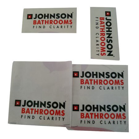 PVC Label - Adhesive Stickers | Roll Packaging, Waterproof, Customizable Shapes, 0.005mm Thickness, White Color for Bottle Usage