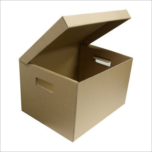 Corrugated Cardboard Boxes - Plain Craft Paper, 12x12x12 Inch Size | Brown Color, Square/Round/Rectangle Shape