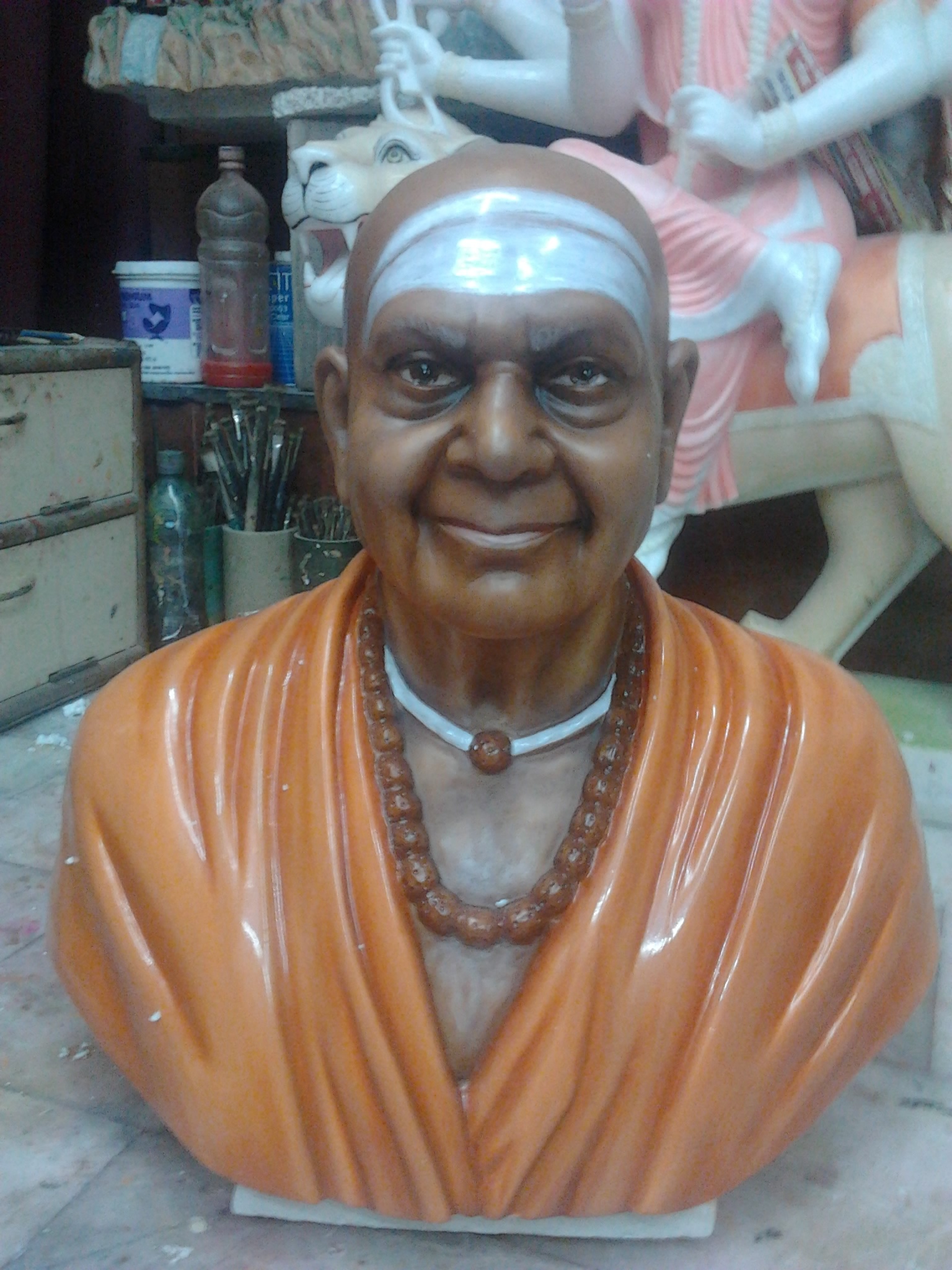 Sculpture Marble Multicolor Bust Statues