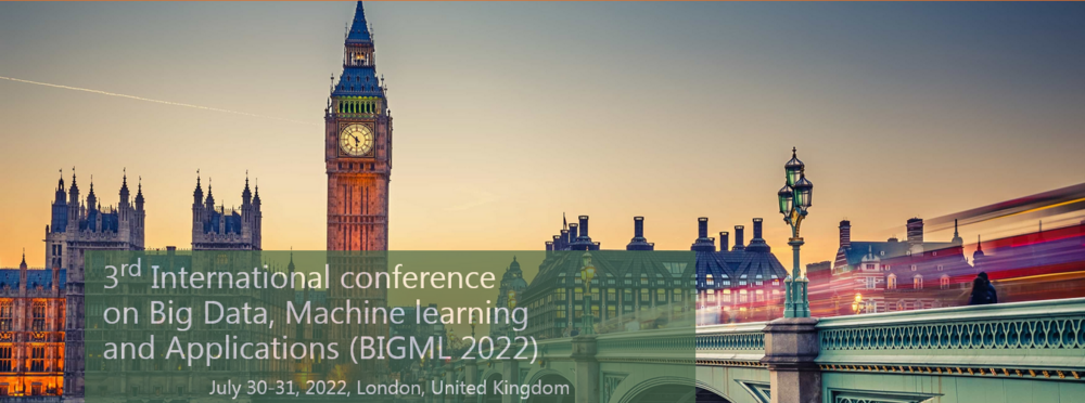 International conference on Big Data Machine learning and  Applications (BIGML 2022)
