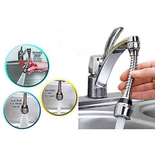 360 Degree Turbo Flex Faucet Water Sprayer