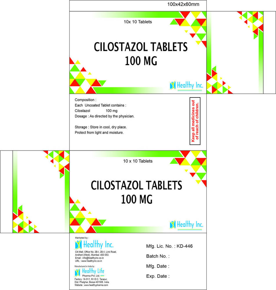 Cilostazol Tablet - Generic Drugs, Oral Tablet Form | Store Below 30 Degrees for Optimal Freshness