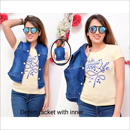 Denim Jacket With Inner
