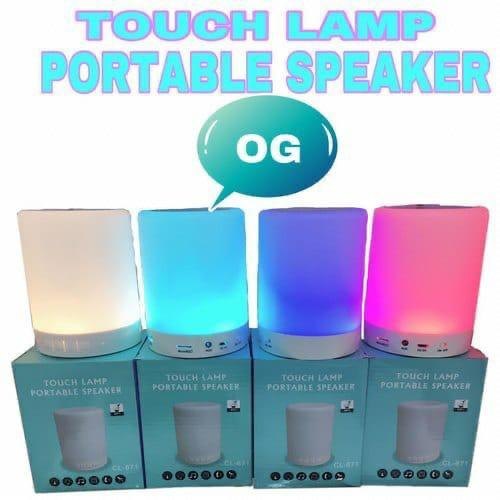 Touch Lamp Portable Speaker Battery Backup: 8-10 Hours