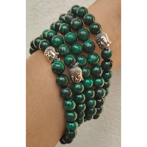 Green Jade Bracelet - Pure Jade Beads, Elastic String | Symbolizes Serenity, Tranquility, Good Luck, Friendship, And Harmony