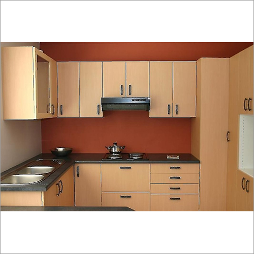 Wooden Modular Kitchen Cabinet - Color: As Per Client Choice
