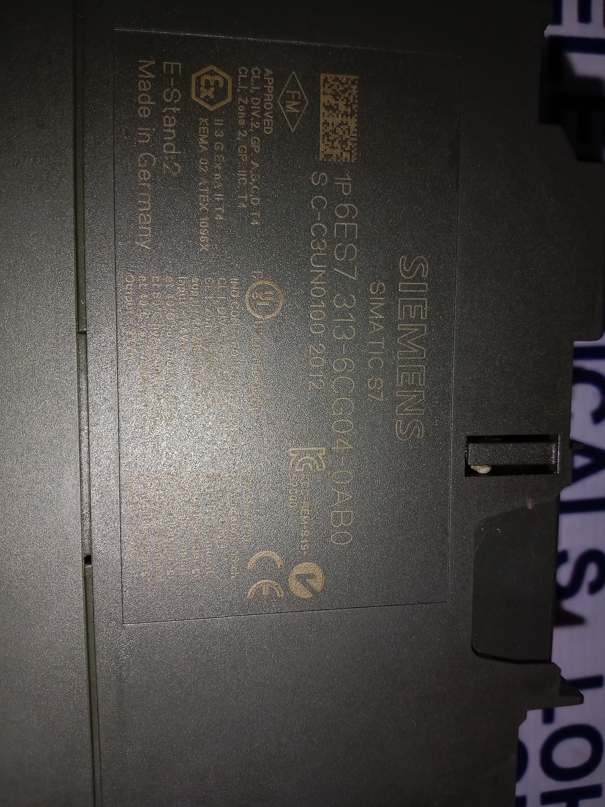 Siemens Cpu Module 6es7 313-6cg04-0ab0
