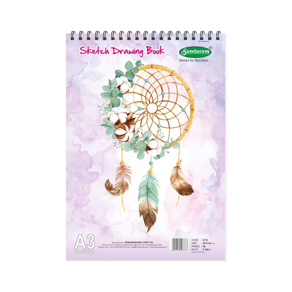 Sketch Drawing Book - A3 56 Pages Wiro