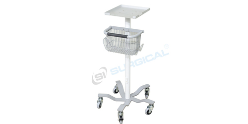 स्टेनलेस स्टील मॉनिटर ट्रॉली