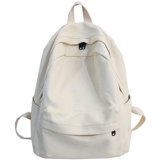 School Bag - Canvas Material, Custom Size, Multiple Color Options | Antistatic, Aseptic, Recyclable, Zipper Top, Daily Use