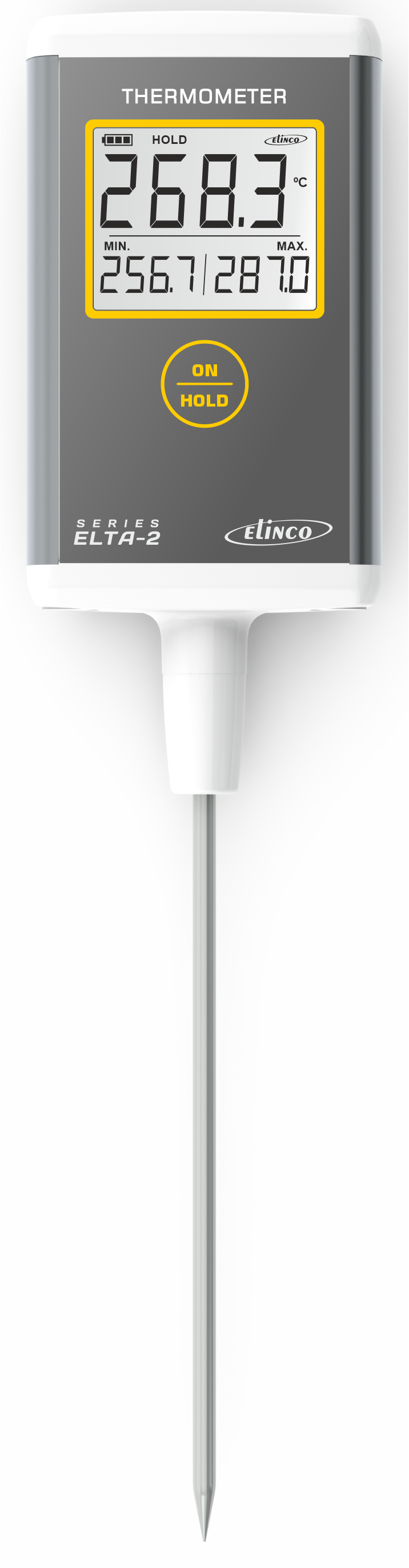 Temperature Thermometer With Min/max Elta -2 Temperature Range: -50 To +200 Degree C (-200 To +400 Degree C - Custom Made) Celsius (Oc)
