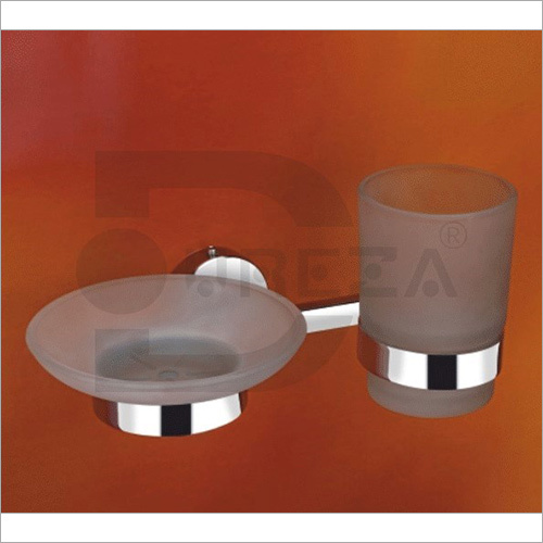 Soap Dish with Tumbler Holder - Premium Ceramic, Sleek Modern Design | Superior Quality & Performance