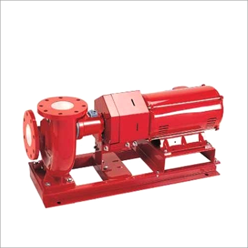End Suction Pump - Metal, Standard Size, Red | Electric Power, Designed for Industrial Water Usage