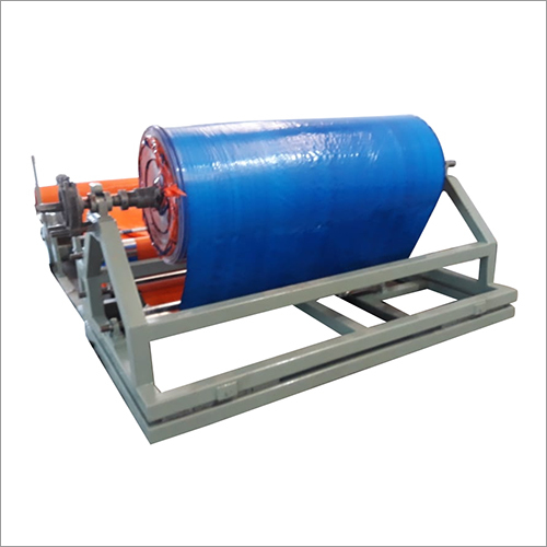 Jumbo Roll Rewinding Machine - Painted Grey Finish | Electric Power Source, 1-Year Warranty for Industrial Applications