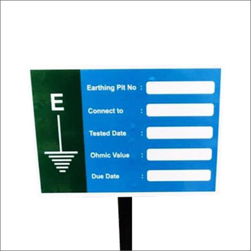 Earthing Pit Display - Color: Blue And White