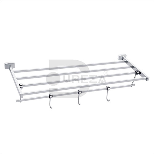 GANGES Towel Rack - Premium Brass, 24 Inch Size, Glossy Finish | ISO 9001:2015 Certified, Antique/PVD Gold/Rose Gold/Black Variants Available