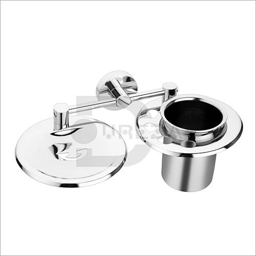 टंबलर होल्डर के साथ सोप डिश