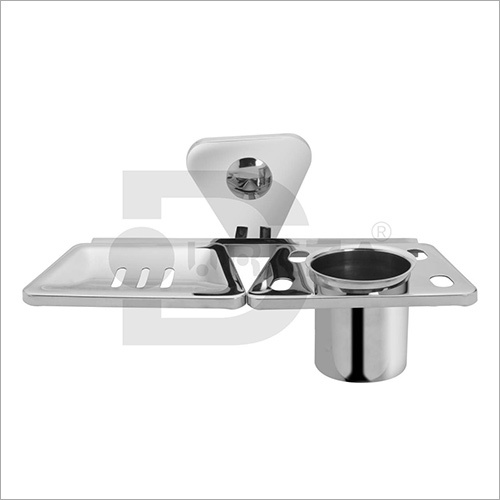 टंबलर होल्डर के साथ साबुन डिश