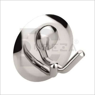 Robe Hook - Stainless Steel 202, Chrome Plated Finish, ISO 9001:2015 Certified, Durable and Corrosion Resistant, Wall Mounted Design