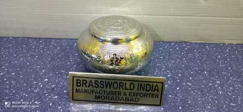 पीतल निकल चढ़ाया हुआ पूर्ण उकेरा हुआ पीतल ओडिसी अंतिम संस्कार कलश