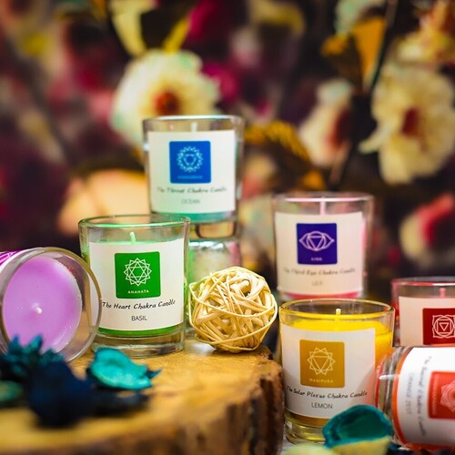 7 Chakra Votive Candles - Burning Time: 8-10 Hours