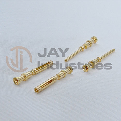 ब्रास स्लॉटेड मेल-फीमेल इलेक्ट्रिक पिन