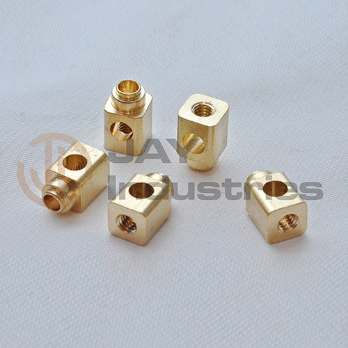 Brass Square Connector - Brass Material, Available in Various Sizes | Durable and Versatile Design