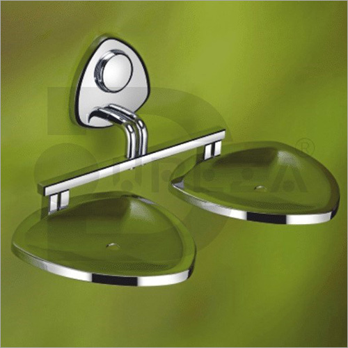 Double Soap Dish - Premium Quality Ceramic, Elegant Design | Superior Performance, Slip-Resistant Base