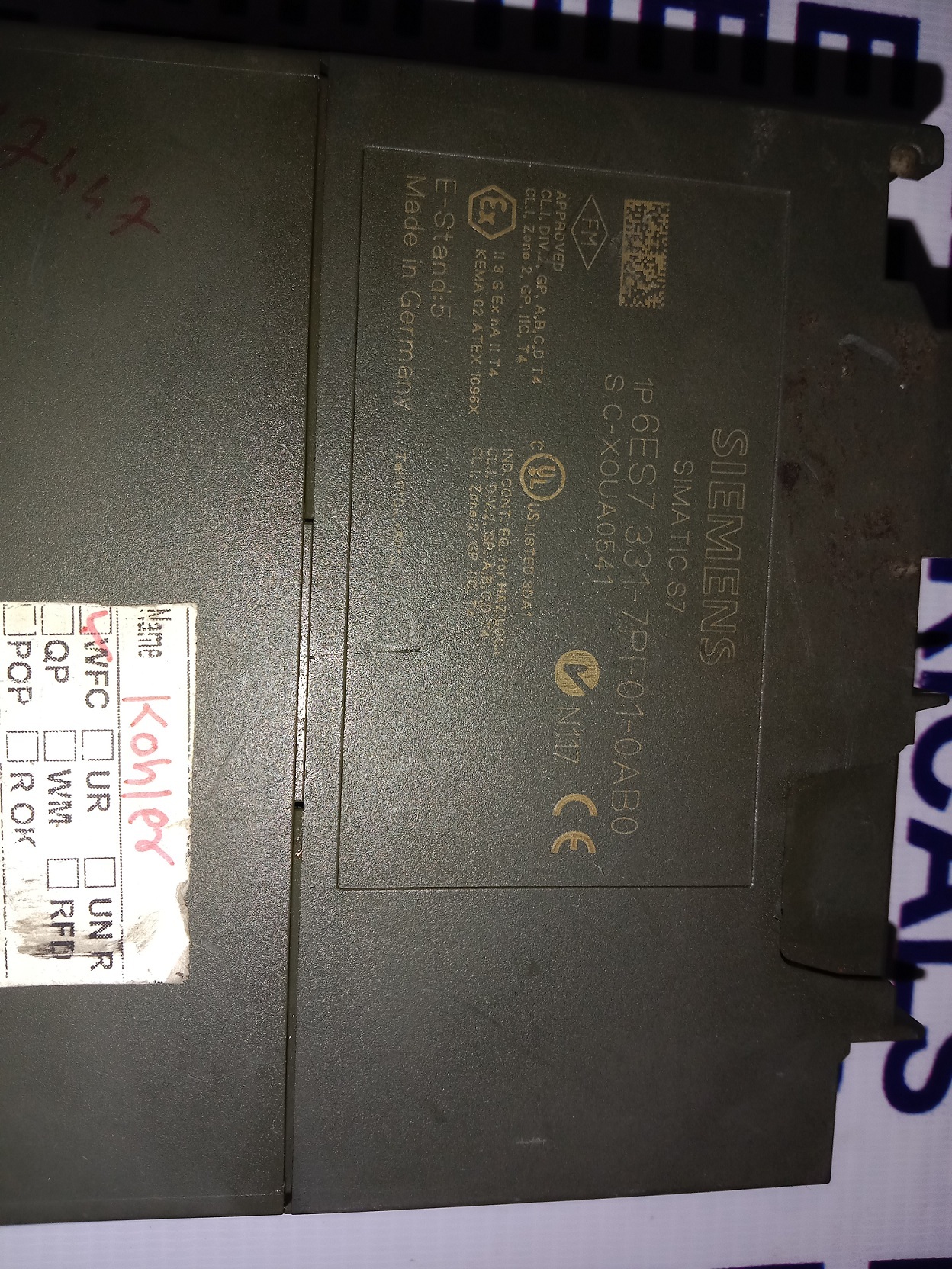 Siemens Analog Input Module 6es7 331-7pf01-0ab0