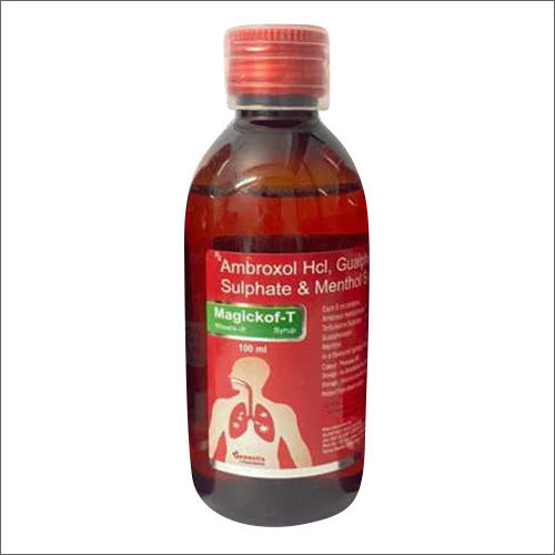 Liquid Ambroxol Hci Guaiphenesin Terbutaline Sulphate And Menthol Syrup