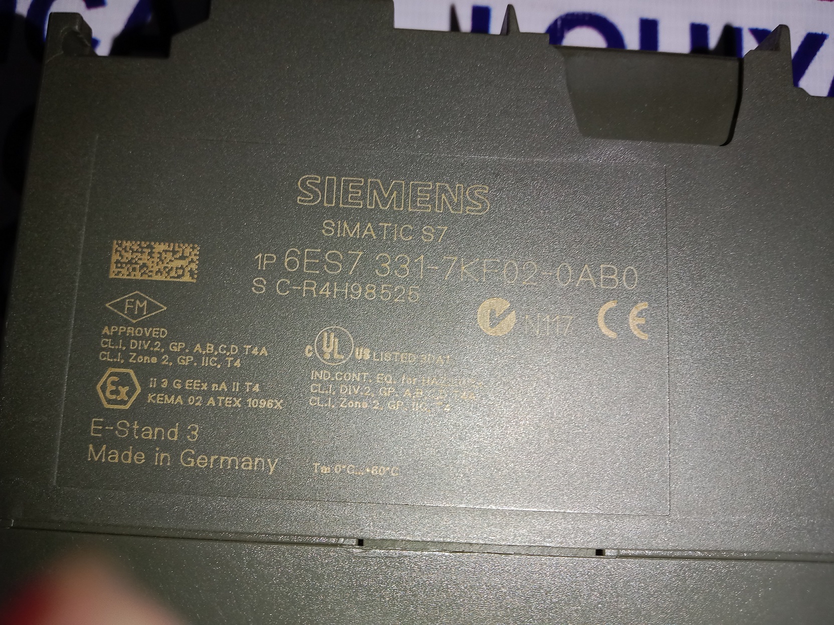 Siemens Analog Input Module 6es7 331-7kf02-ab0