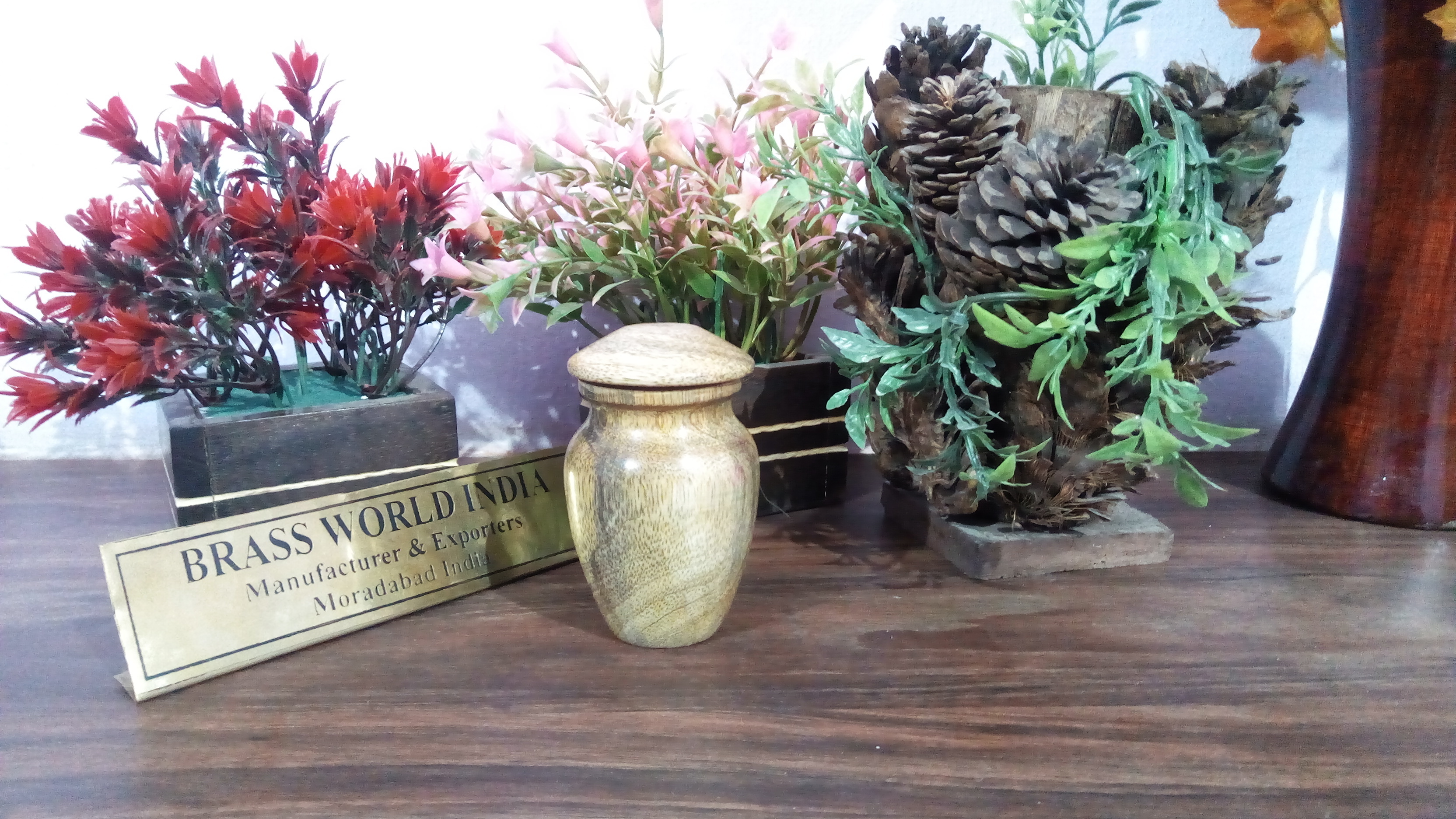 Wood Shining Keepsake Cremation Urn Funeral Supplies