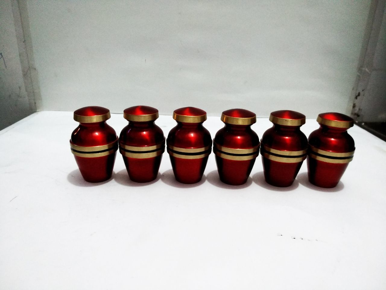 Brass Blue Unique Designed Keepsake Cremation Urn Funeral Supplies