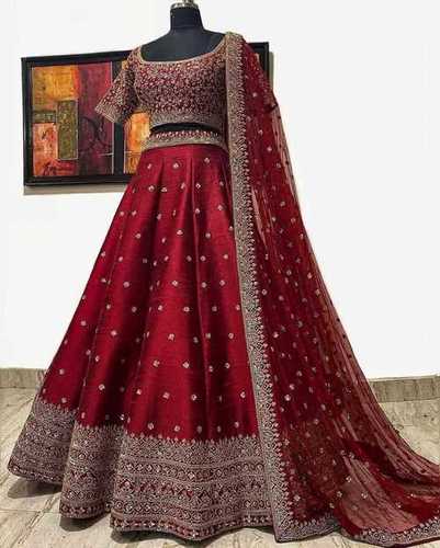 Designer Lehenga - Multi-Color Fabric, S to XXXL Sizes | All Season, Dry Clean Only, Traditional Indian Ethnic Wear