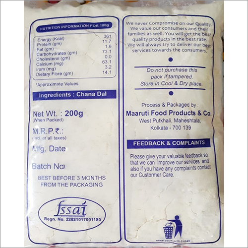 200 Gm Chana Besan - Food Grade 200gm Pack Size Natural Color | Made From Chickpeas Ideal For Cooking And Meal Preparation