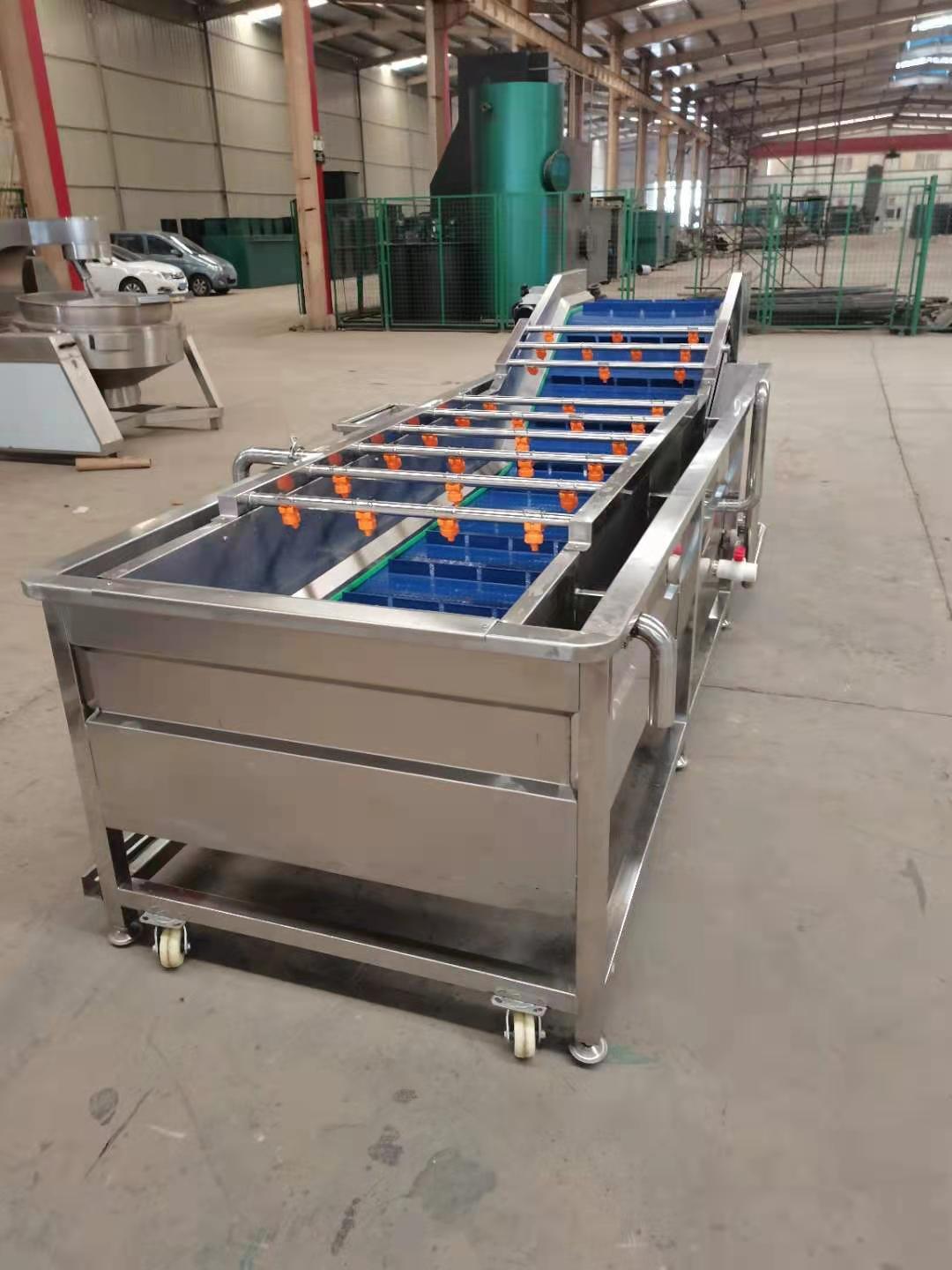 Automatic Bubble Herbs Washer Oregano Washing Machine Basil Cleaning Machine Capacity: 500-3000 Kg/hr