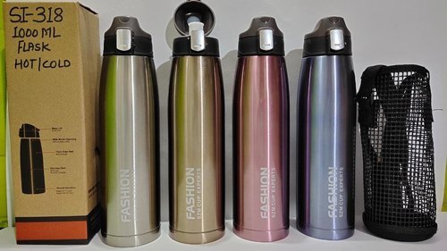 Stainless Steel Hot And Cold Bottle , For Home And Office, Capacity 1000 Ml