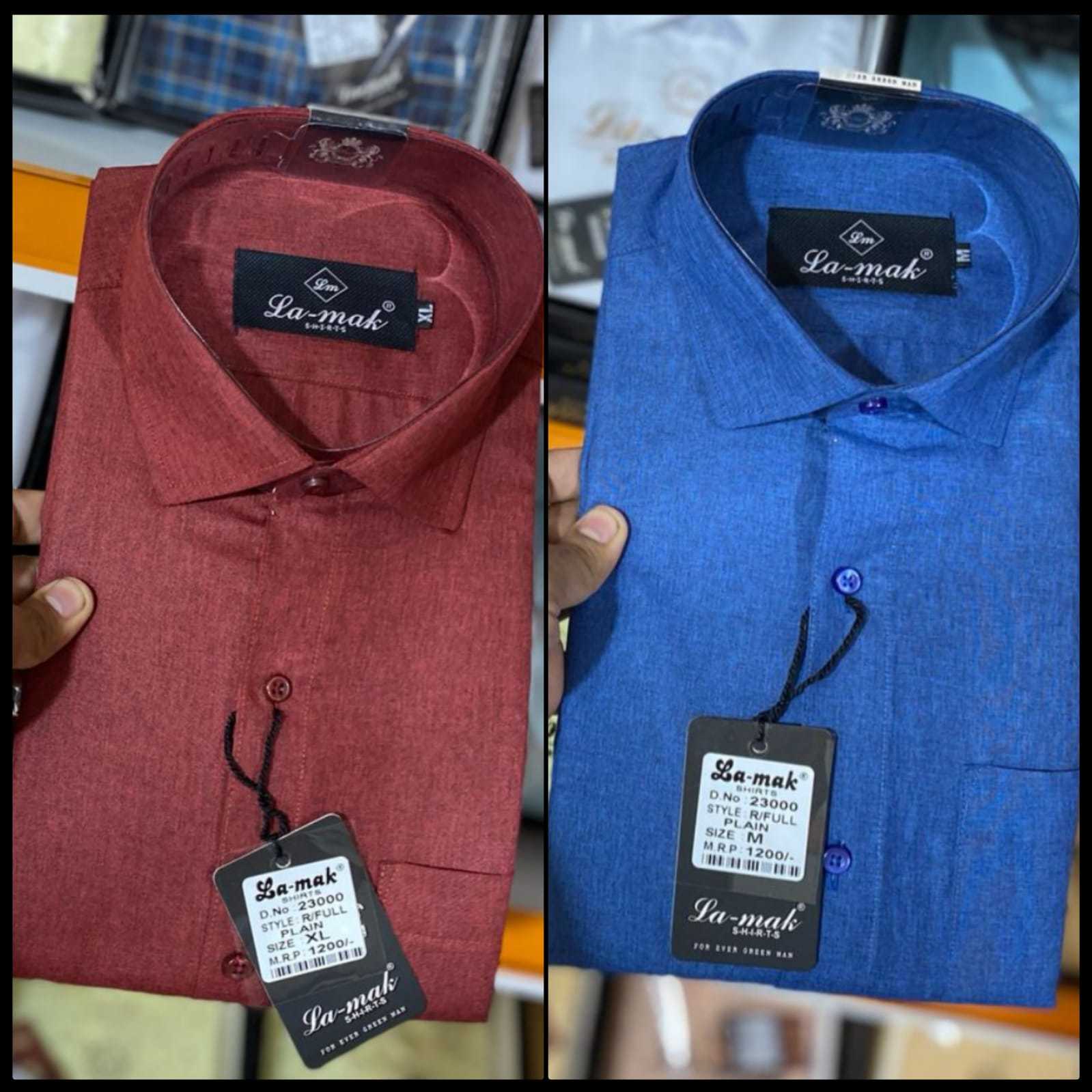 Men Linen Shirt - Collar Style: Classic