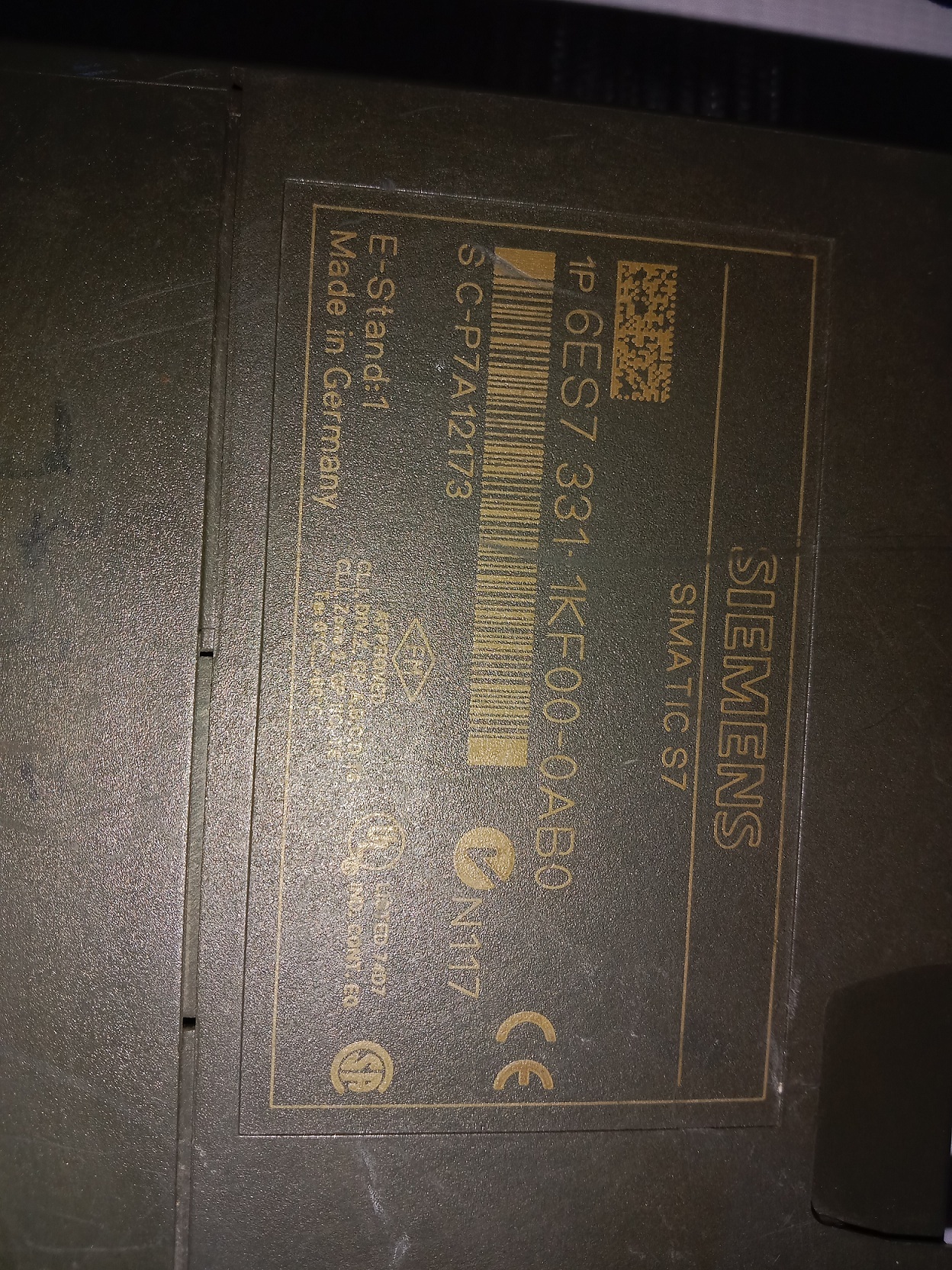 Siemens Analog Input Module Ees7 331-1kf00-0ab0