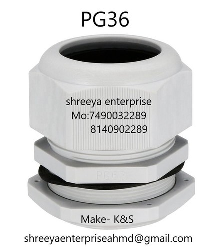 Gland Pg - Pg36 Nylon/plastic | Ip55 Protection, Leak Proof, Flameproof, Suitable For Textile, Packaging, Pharma Industries