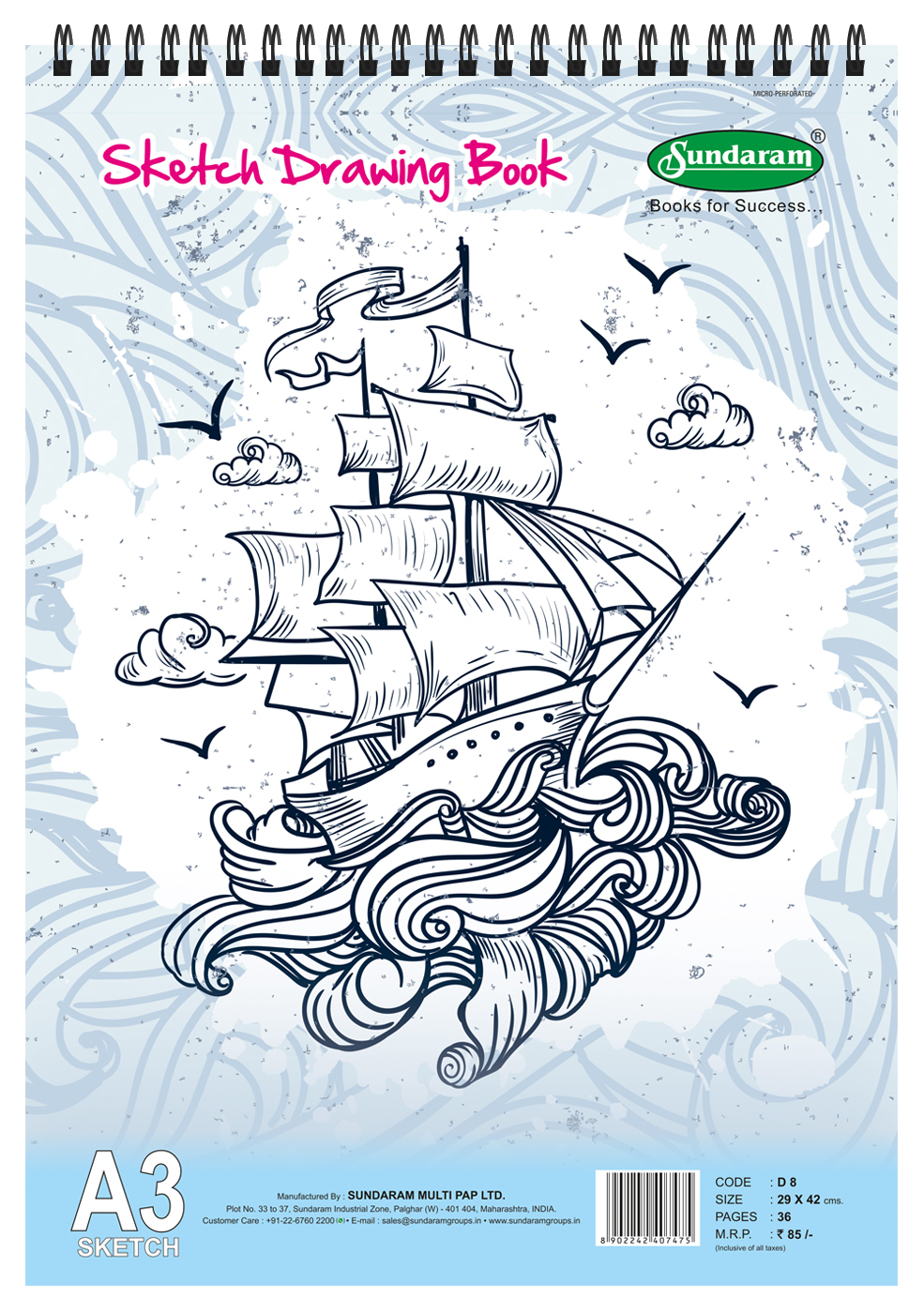 Sketch Drawing Book - A3 36 Pages Wiro/spiral