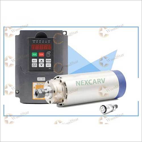 ब्लैक 1.5kw Er16 एयर कूल्ड Vfd स्पिंडल मोटर