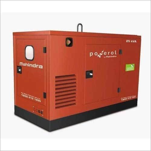 Red 22.5 Kva Mahindra Generator Set