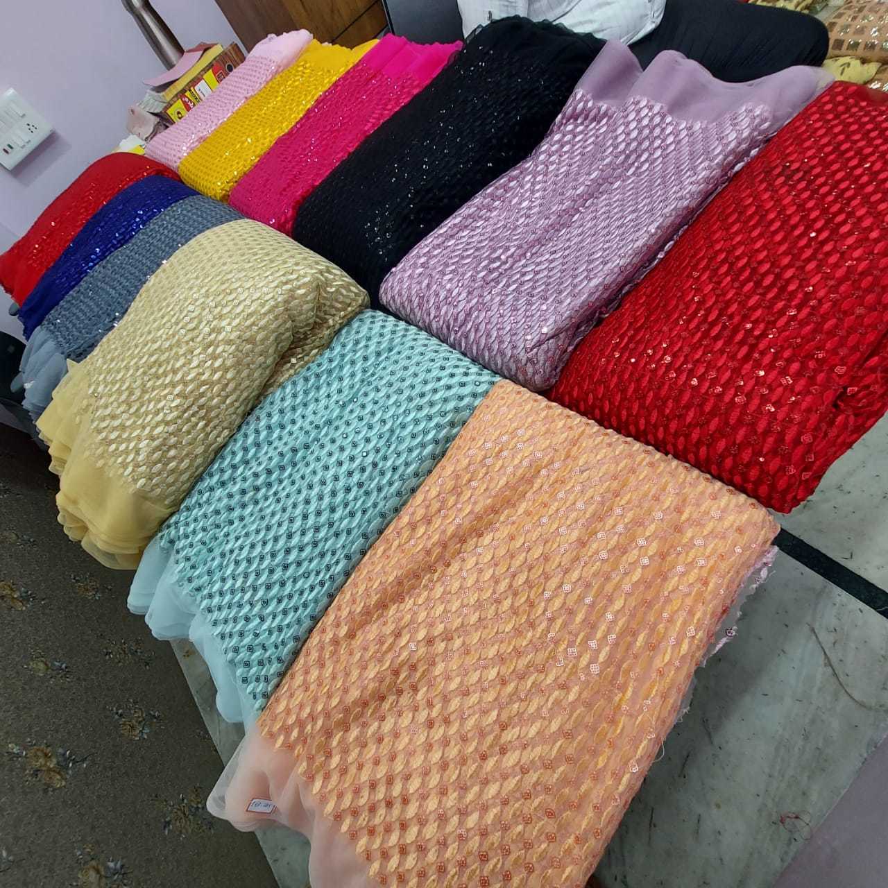 Net Tone To Tone Thread Work With Sequence Fabric