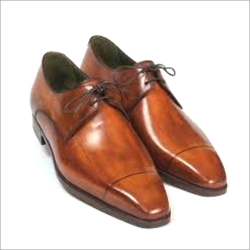 Brown Men Lace Up Leather Shoes