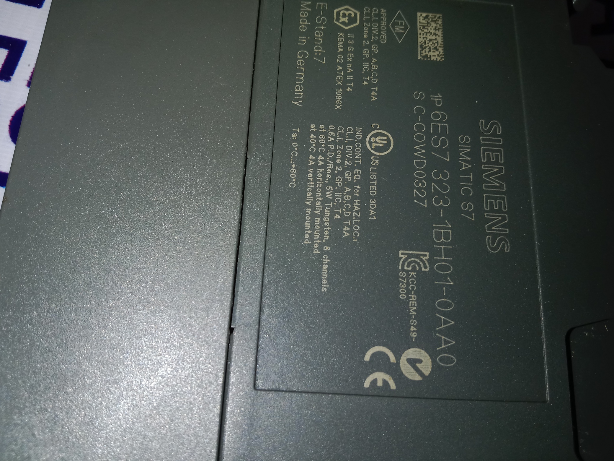 Siemens Output Module 6es7 323-1bh01-0aa0