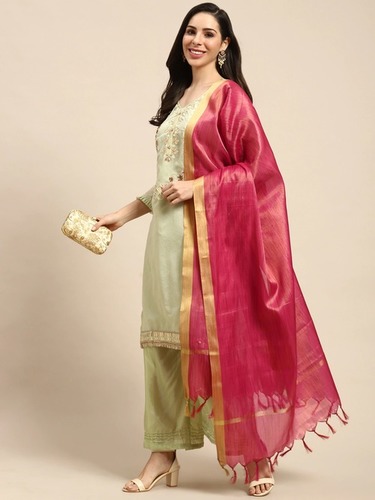 Light Green Salwar Kameez Dress Material