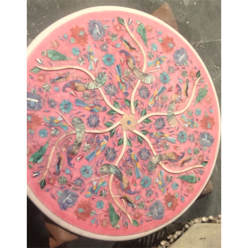 एगेट मार्बल राउंड शेप टेबल टॉप