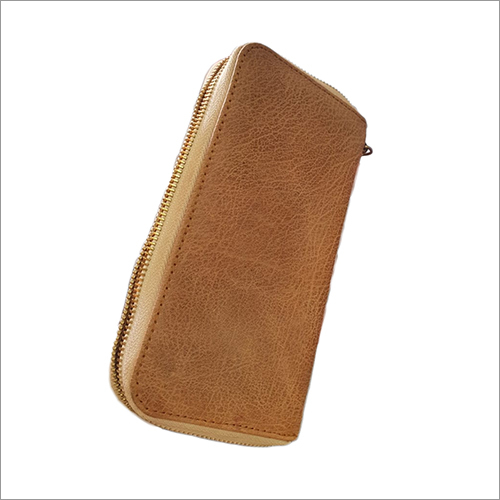 Ladies Plain Wallet - Genuine Leather, Rectangular Shape, Brown | Resilient Design, Classy and Elegant, Easy to Carry and Use